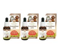 Australian Bush Flower Essences Transition Pets 3x30 ml Gocce