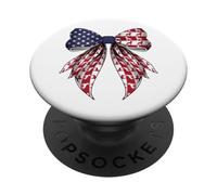 Australian Cattle Dog 4 luglio Bandiera americana Patriottica PopSockets PopGrip Adesivo