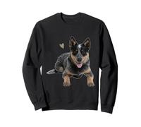 Australian Cattle Dog Blue Heeler Art per Donne e Uomini Felpa