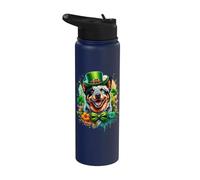 Australian Cattle Dog St Patricks Day Opera d'arte Stainless Steel Insulated Water Bottle