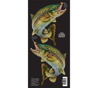 Australian Fishing Network Marin Grade Trout Retro Style Dual Boat Sticka