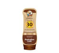 Australian Gold Lozione Sunscreen con abbronzante Kona Coffee Infuso SPF 30, 8oz | Spettro largo | Resistente all'acqua
