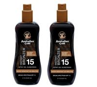 Australian Gold SPF 15 Spray gel Bronzer, 16 fl oz, (confezione da 2)