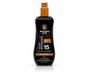 Australian Gold SPF15 Spray Gel with Bronzer 237 ml