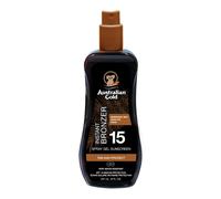 Australian Gold SPF15 Spray Gel with Instant Bronzer 237ml - Gel solare corpo media prot.