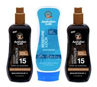 Australian Gold x2 Bronzer Spray Gel SPF15 + Moisture Lock