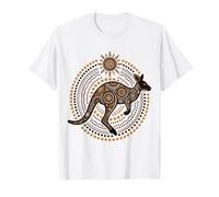 Australian Kangaroo Aborigeno DOT Art Maglietta