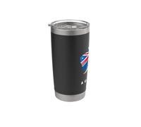 Australian Kangaroo Australia Paese Mappa Cowboy Aussie Bicchiere termico in acciaio inox doppia parete