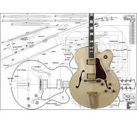 Australian Luthiers Supplies Plan of L5 Archtop - Chitarra elettrica Jazz - Stampa in scala completa