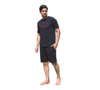 AUSTRALIAN PIGIAMA ESTIVO IN COTONE PER UOMO, COMPLETINO MAGLIA E PANTALONCINO