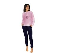 AUSTRALIAN PIGIAMA LUNGO DONNA IN CALDO COTONE IN VARIE TAGLIE DALLA S ALLA XL