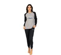 AUSTRALIAN PIGIAMA LUNGO DONNA IN CALDO COTONE IN VARIE TAGLIE DALLA S ALLA XL