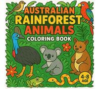 Australian Rainforest Animals: Coloring Book