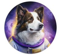 Australian Shepherd 1000-teiliges Puzzle für Erwachsene, rundes Puzzle, ideales Geschenk für Familie und Freunde, knifflige Herausforderung, 1000 Teile (67,5x67,5cm)