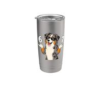 Australian Shepherd 67 Meme Occhiali da sole Humor Dog Lover Bicchiere termico in acciaio inox doppia parete