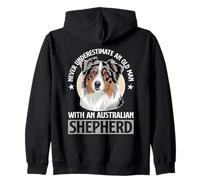 Australian Shepherd Aussie Dog Felpa con Cappuccio