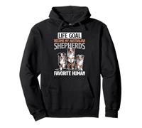 Australian Shepherd Aussie Dog Felpa con Cappuccio