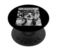 Australian Shepherd Aussie Ultimo Giorno Di Scuola Selfie Divertente PopSockets PopGrip Adesivo