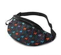Australian Shepherd Aussie Word Art Marsupi casual a tracolla con cinturino regolabile per l'escursionismo all'aperto