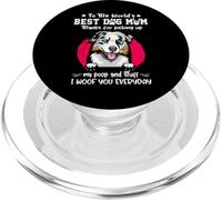 Australian Shepherd Best Dog Mom Dogs Lovers Mothers Day PopSockets PopGrip per MagSafe