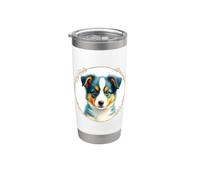 Australian Shepherd cane pastore australiano cucciolo Bicchiere termico in acciaio inox doppia parete