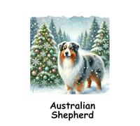 Australian Shepherd Christmas Notebook