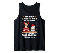 Australian Shepherd Christmas To The World Best Dog Mom Xmas Canotta