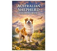 Australian Shepherd Coloring Book: Beautiful Dog Illustrations for Kids, Teens, and Adults