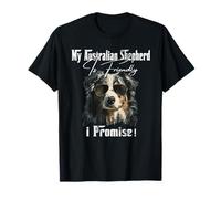 Australian Shepherd Dad Funny Father's Day Dog Lovers Men Maglietta