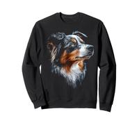 Australian Shepherd Dog Opera d'Arte per Animali Domestici Pastore Australiano Felpa