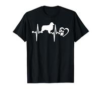 Australian Shepherd Dog Paw Heartbeat Funny Puppy Lover Maglietta