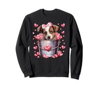 Australian Shepherd Dog Valentines Puppy Love Hearts for Mom Felpa