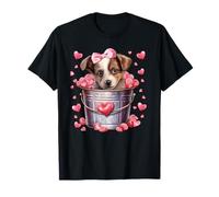 Australian Shepherd Dog Valentines Puppy Love Hearts for Mom Maglietta