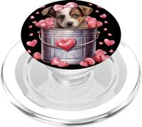 Australian Shepherd Dog Valentines Puppy Love Hearts For Mom PopSockets PopGrip per MagSafe