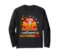 Australian Shepherd Hallothanksmas Halloween Fall Christmas Maglia a Manica