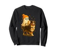 Australian Shepherd Halloween Ghost Walking Dog Felpa