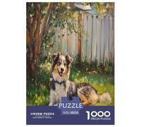 AUSTRALIAN SHEPHERD Jigsaw Puzzle Impossibili 1000Pcs Decorazione Per La Casa. Giochi Rilassamento E Intelligence Per Adulti E Ragazzi Da 14 Anni 38x26cm/1000pcs