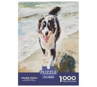 AUSTRALIAN SHEPHERD Jigsaw Puzzle Impossibili 1000Pcs Decorazione Per La Casa. Giochi Rilassamento E Intelligence Per Adulti E Ragazzi Da 14 Anni 38x26cm/1000pcs