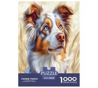 AUSTRALIAN SHEPHERD Jigsaw Puzzle Impossibili 1000Pcs Decorazione Per La Casa. Rilassamento E Intelligence Per Adulti E Ragazzi Da 14 Anni 38x26cm/1000pcs