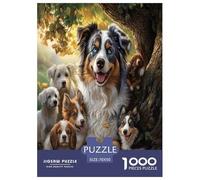 AUSTRALIAN SHEPHERD Jigsaw Puzzle Impossible 1000 Pezzi Decorazione Per La Casa. Giochi Rilassamento E Intelligence Per Adulti E Bambini Da 12 Anni 70x50cm/1000pcs