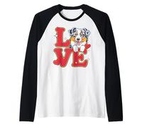 Australian Shepherd Lover Cute Australiano Cane Mamma per Bambini Donne Maglia con Maniche Raglan