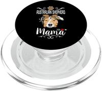 Australian Shepherd Mama Dog Lover Puppy Dog Mom Mothers Day PopSockets PopGrip per MagSafe