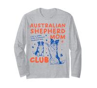 Australian Shepherd Mom Club Aussie Dog Maglia a Manica