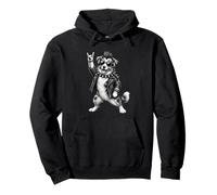 Australian Shepherd, Musica Punk Rock, Amante dei Cani Mohawk Felpa con Cappuccio
