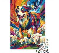 AUSTRALIAN SHEPHERD Puzzle 1000 Pezzi, Geografia Mentale, Esperienza Tattile, Opera Conversazionale 1000pcs (75x50cm)