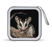 Australian Sugar Glider CD Case Holder Portatile 40 Capacità DVD Portafoglio Organizzatore di Immagazzinaggio per Auto Viaggi, Stile:, Taglia unica