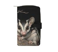 Australian Sugar Glider - Portafoglio lungo da donna in pelle PU, organizer per ufficio e viaggio