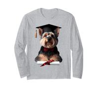 Australian Terrier Dog Graduate Cap School Graduate Owner Maglia a Manica