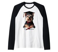 Australian Terrier Dog Graduate Cap School Graduate Owner Maglia con Maniche Raglan