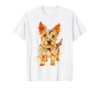 Australian Terrier Dog Motivo Pet Art Australian Terrier Maglietta